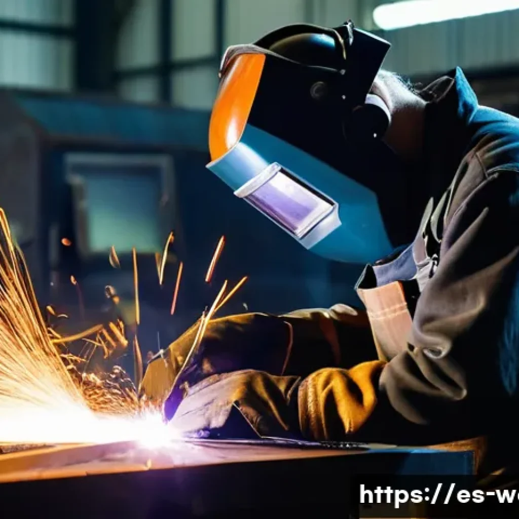 용접 실무에서의 도전 과제 - **Prompt:** A highly skilled welder, either male or female, is intensely focused on their work in a ...
